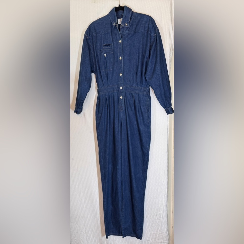 Vintage 80s/90s Perry Ellis America x Levi Strauss Denim Jumpsuit (S) - Picture 3 of 16